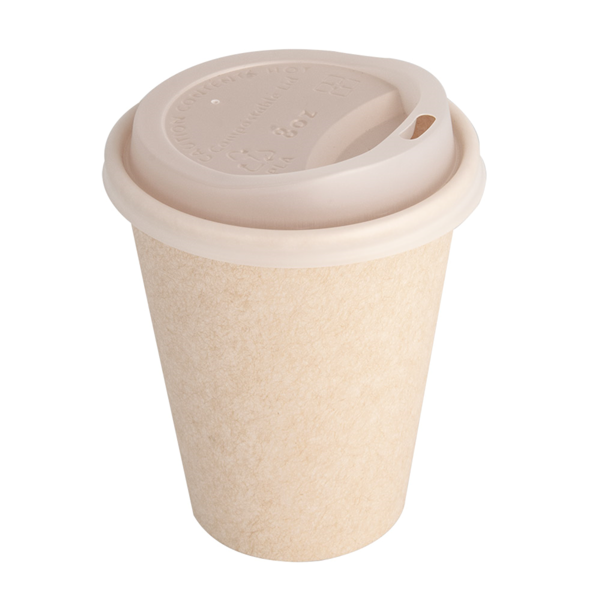 Garcia De Pou TAPAS PARA VASOS 240 ML 'BIODEGRADABLE' BLANCO CPLA (1000 UNID.)
