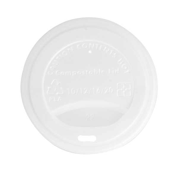 Garcia De Pou TAPAS PARA VASOS 360 ML 'BIODEGRADABLE' BLANCO CPLA (1000 UNID.)