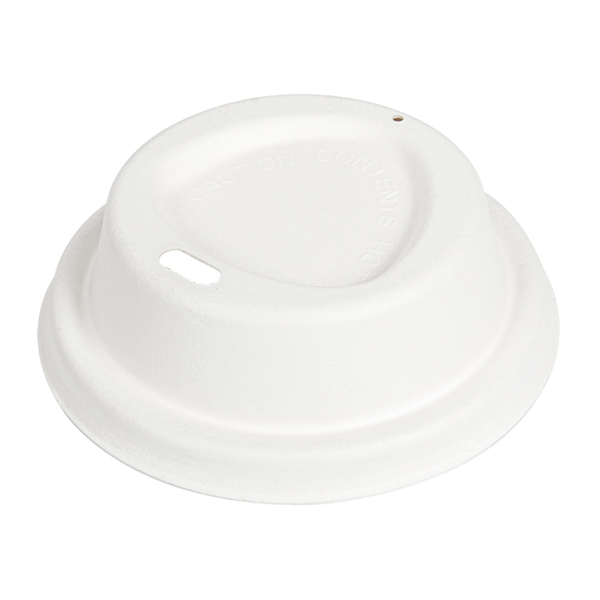 Garcia De Pou TAPAS PARA VASOS CAFÉ 240 ML 'BIONIC' Ø 8 CM BLANCO BAGAZO (1000 UNID.)
