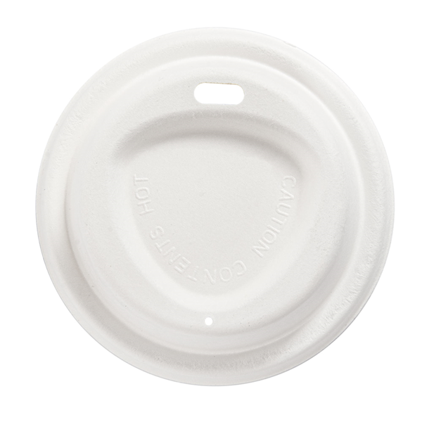 Garcia De Pou TAPAS PARA VASOS CAFÉ 240 ML 'BIONIC' Ø 8 CM BLANCO BAGAZO (1000 UNID.)