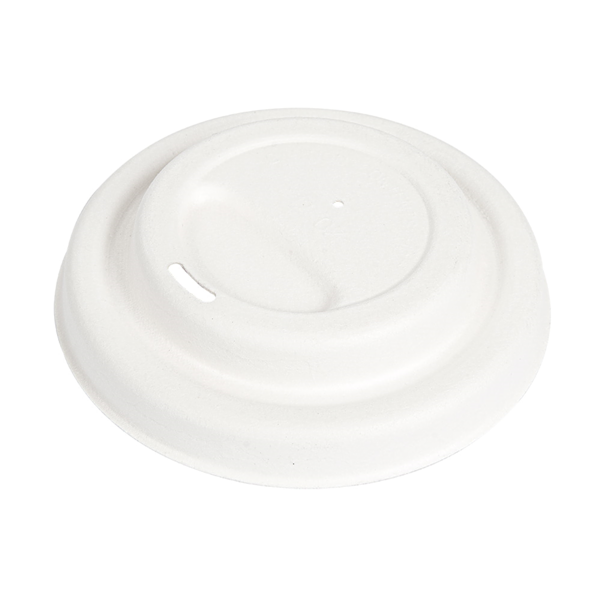 Garcia de pou TAPAS PARA VASOS CAFÉ 'BIONIC' Ø 9 CM BLANCO BAGAZO (1000 UNID.)