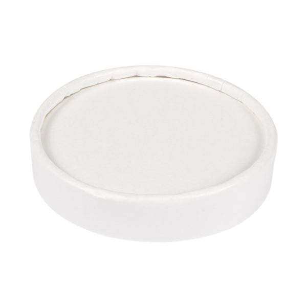Garcia de pou TAPAS TARRINAS HELADOS 120 ML 280 + 18 PE G/M2 Ø7 7 CM BLANCO CARTONCILLO (1000 UNID.)