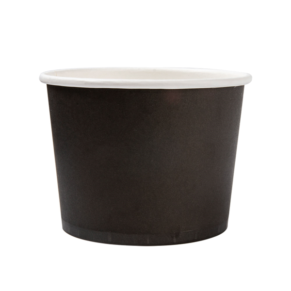 Garcia De Pou TARRINAS 500 ML 280 + 18 PE G/M2 Ø11x8 2 CM NEGRO CARTONCILLO (500 UNID.)