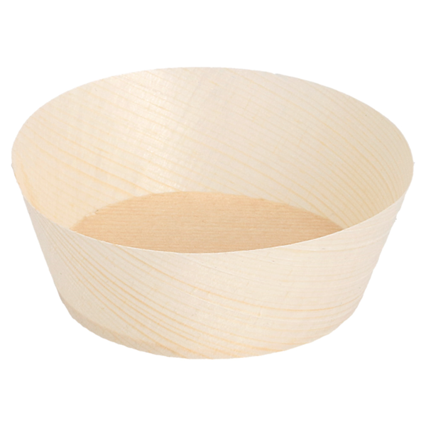 Garcia De Pou TARRINAS DE HOJUELA DE ÁLAMO Ø 7x2 5 CM NATURAL MADERA (100 UNID.)