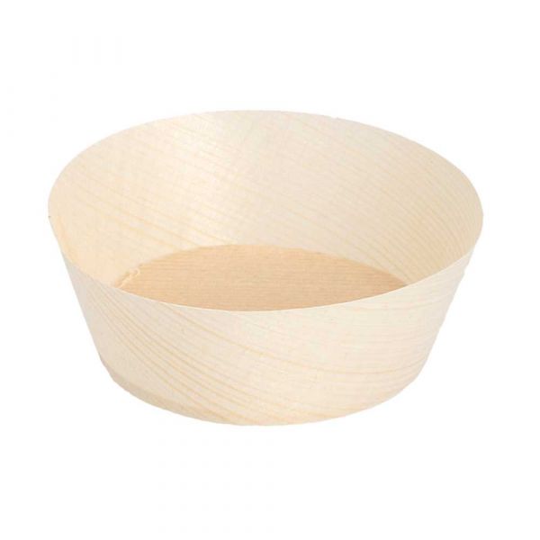 Garcia de pou TARRINAS DE HOJUELA DE ÁLAMO Ø 7x2 5 CM NATURAL MADERA (100 UNID.)