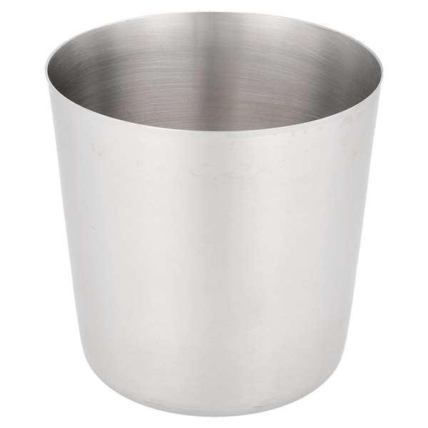Garcia de pou TARRINAS FRITAS CLÁSICOS LISOS Ø 8 5x8 5 CM PLATEADO INOX (12 UNID.)
