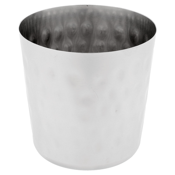 Garcia de pou TARRINAS FRITAS CLÁSICOS MARTILLEADOS 'ARTINOX' Ø 8 5x8 5 CM PLATEADO INOX (12 UNID.)