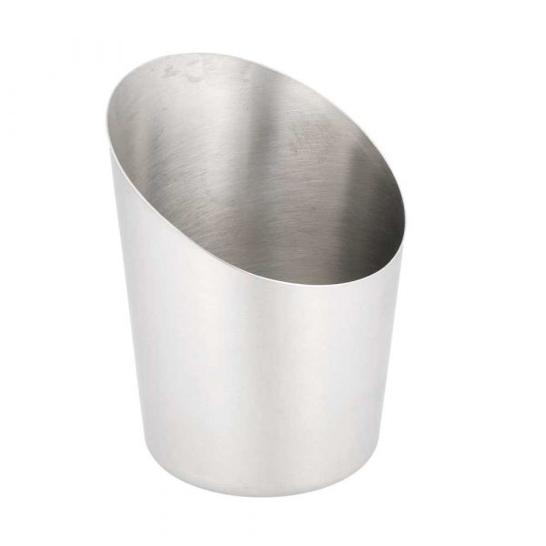 Garcia de pou TARRINAS FRITAS TRUNCADAS LISAS 'ARTINOX' Ø 8 5x8 5 CM PLATEADO INOX (12 UNID.)