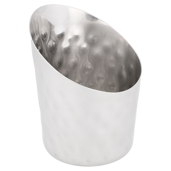 Garcia De Pou TARRINAS FRITAS TRUNCADAS MARTILLEADAS 'ARTINOX' Ø 8 5x8 5 CM PLATEADO INOX (12 UNID.)