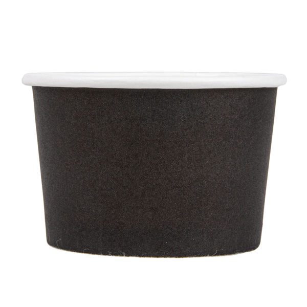 Garcia De Pou TARRINAS HELADOS 120 ML 210 + 18PE G/M2 Ø 7 7x4 7 CM NEGRO CARTONCILLO (2000 UNID.)