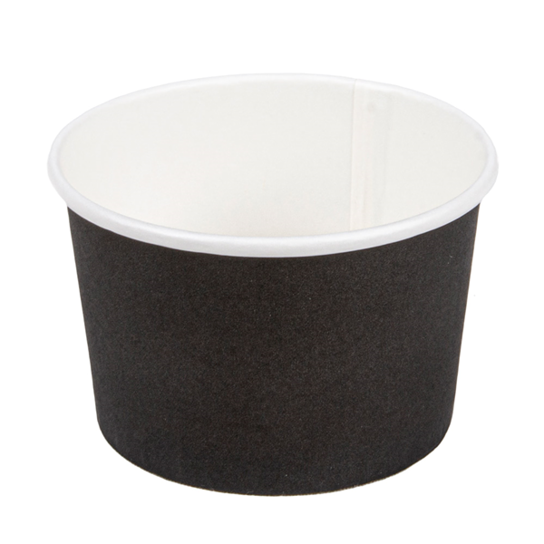 Garcia de pou TARRINAS HELADOS 120 ML 210 + 18PE G/M2 Ø 7 7x4 7 CM NEGRO CARTONCILLO (2000 UNID.)