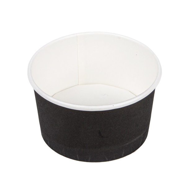 Garcia de pou TARRINAS HELADOS 180 ML 250 + 18PE G/M2 Ø 8 7x5 2 CM NEGRO CARTONCILLO (2000 UNID.)