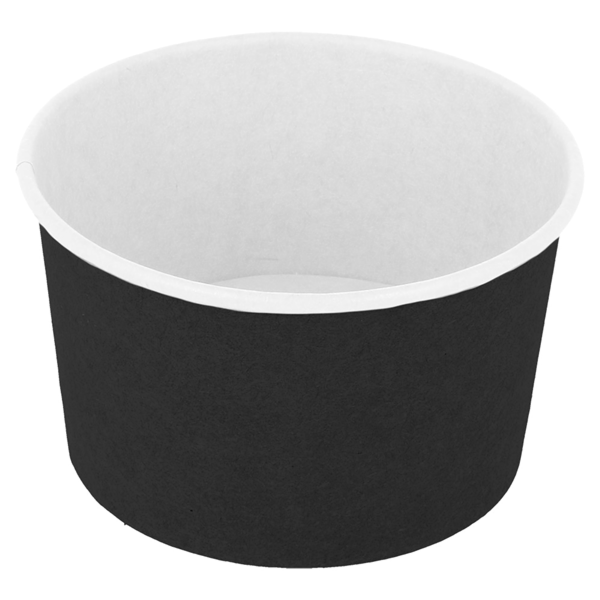 Garcia de pou TARRINAS HELADOS 240 ML 250 + 18PE G/M2 Ø 9 4x5 5 CM NEGRO CARTONCILLO (2000 UNID.)