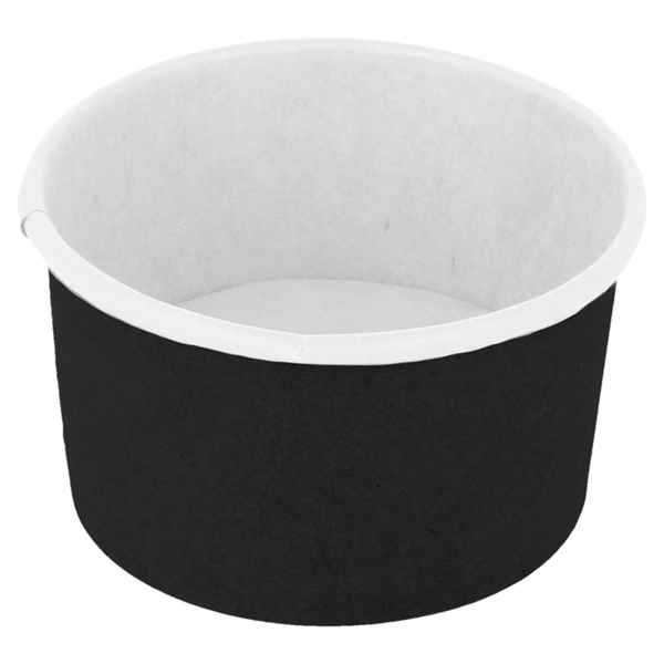 Garcia de pou TARRINAS HELADOS 70 ML 210 + 18PE G/M2 Ø 6 5x3 9 CM NEGRO CARTONCILLO (2000 UNID.)