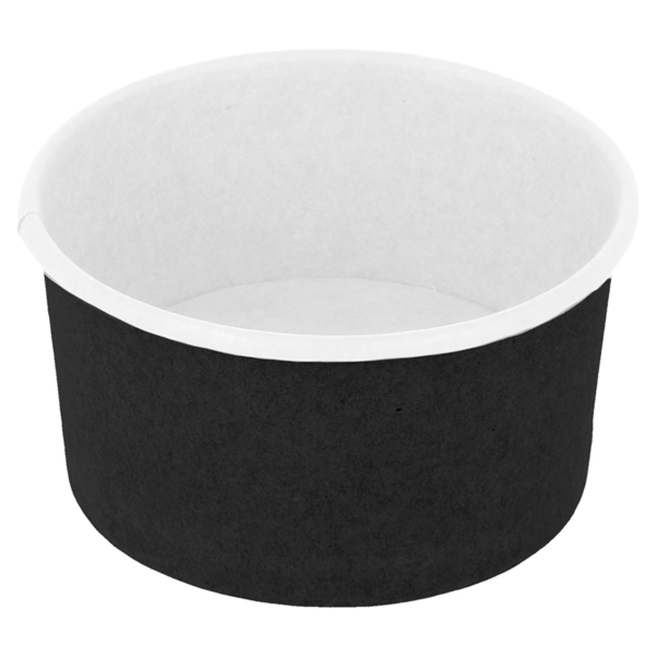 Garcia de pou TARRINAS HELADOS 90 ML 210 + 18PE G/M2 Ø 7 2x4 CM NEGRO CARTONCILLO (2000 UNID.)