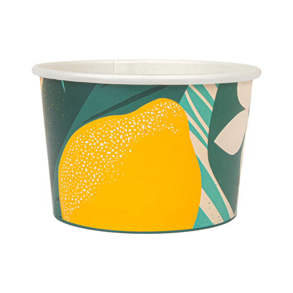 Garcia De Pou TARRINAS HELADOS 'AMALFI' 120 ML 210 + 18 PE G/M2 Ø7 7x4 7 CM BLANCO CARTONCILLO (2000 UNID.)