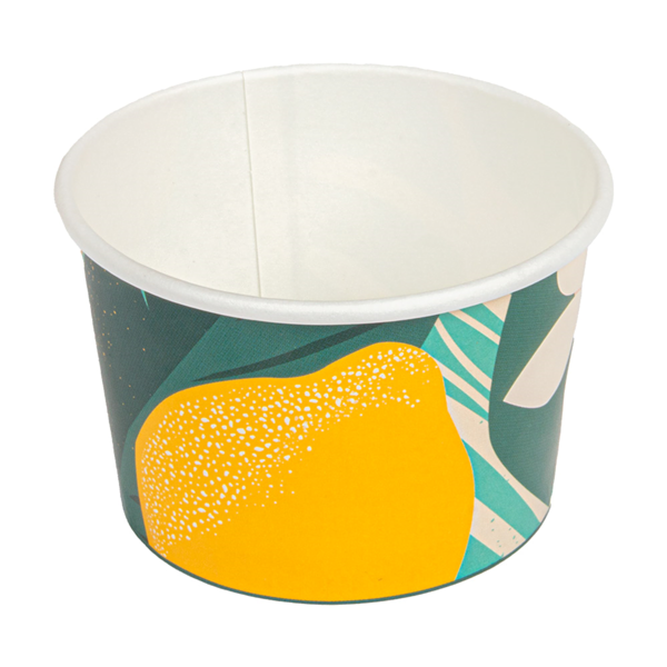 Garcia de pou TARRINAS HELADOS 'AMALFI' 120 ML 210 + 18 PE G/M2 Ø7 7x4 7 CM BLANCO CARTONCILLO (2000 UNID.)