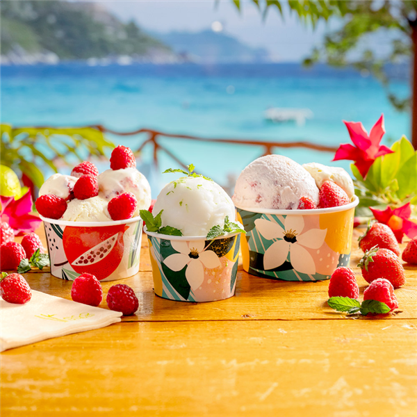 Garcia De Pou TARRINAS HELADOS 'AMALFI' 180 ML 250 + 18 PE G/M2 Ø 8 7x5 2 CM BLANCO CARTONCILLO (2000 UNID.)