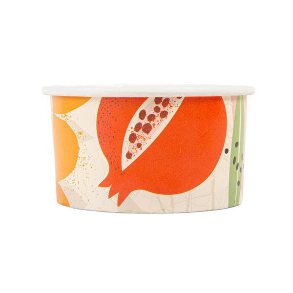 Garcia De Pou TARRINAS HELADOS 'AMALFI' 90 ML 210 + 18 PE G/M2 Ø7 2x4 CM BLANCO CARTONCILLO (2000 UNID.)