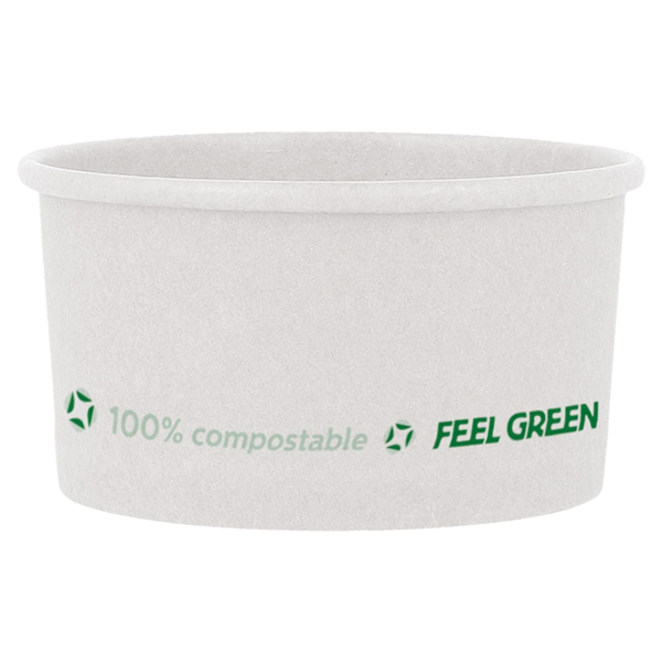 Garcia de pou TARRINAS HELADOS 'COMPOSTABLE' 120 ML 230 G/M2 Ø7 7x4 7 CM BLANCO CARTONCILLO (2000 UNID.)