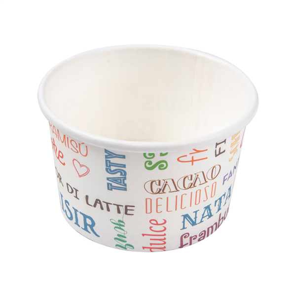 Garcia de pou TARRINAS HELADOS 'PAROLE' 120 ML 210 + 18 PE G/M2 Ø7 7x4 7 CM BLANCO CARTONCILLO (2000 UNID.)
