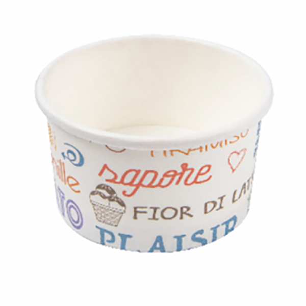 Garcia de pou TARRINAS HELADOS 'PAROLE' 300 ML 250 + 18 PE G/M2 Ø10x5 5 CM BLANCO CARTONCILLO (2000 UNID.)