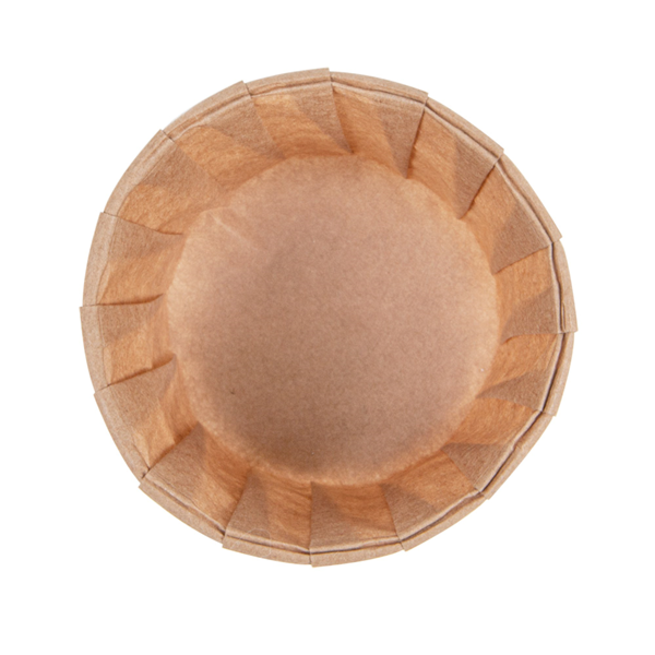 Garcia De Pou TARRINAS PAPEL PLISADO 100 ML (3 2 Oz) 80 G/M2 Ø6 6/5x4 2 CM NATURAL PERG. ANTIGRASAS (250 UNID.)
