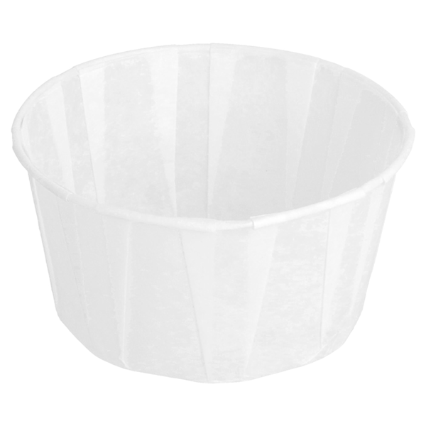 Garcia De Pou TARRINAS PAPEL PLISADO 165 ML (5 5 Oz) 80 G/M2 Ø8/6x4 3 CM BLANCO PERG. ANTIGRASAS (250 UNID.)
