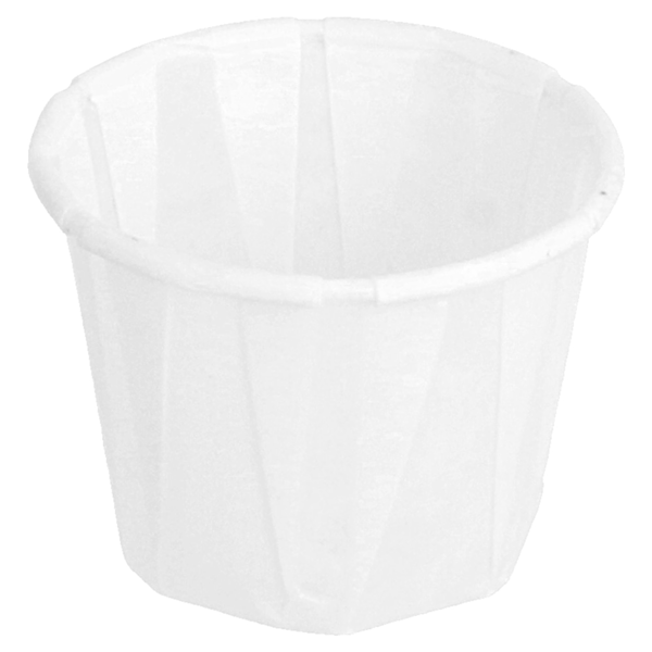Garcia De Pou TARRINAS PAPEL PLISADO 22 ML (0 7 Oz) 80 G/M2 Ø3 8/2 6x2 8 CM BLANCO PERG. ANTIGRASAS (250 UNID.)