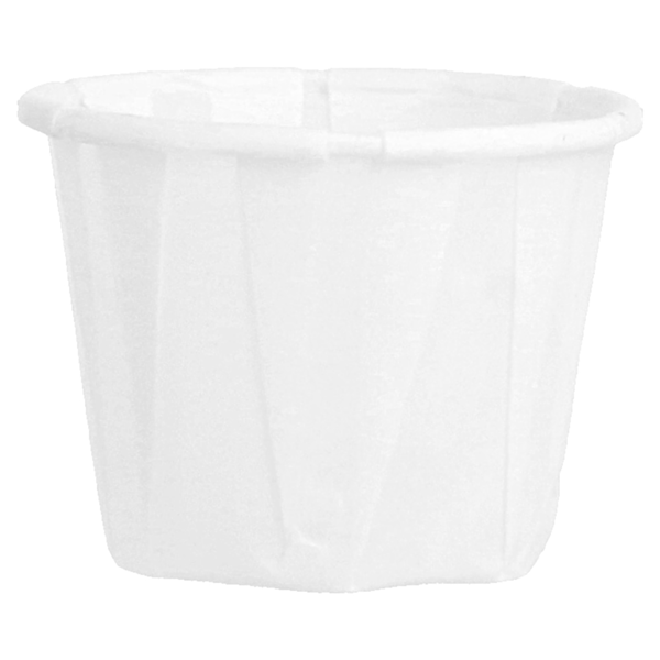 Garcia De Pou TARRINAS PAPEL PLISADO 22 ML (0 7 Oz) 80 G/M2 Ø3 8/2 6x2 8 CM BLANCO PERG. ANTIGRASAS (250 UNID.)