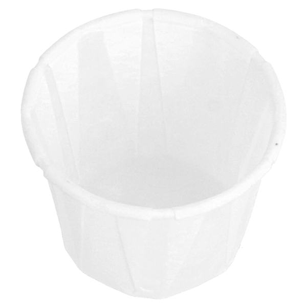 Garcia De Pou TARRINAS PAPEL PLISADO 22 ML (0 7 Oz) 80 G/M2 Ø3 8/2 6x2 8 CM BLANCO PERG. ANTIGRASAS (250 UNID.)