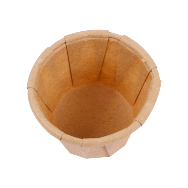 Garcia De Pou TARRINAS PAPEL PLISADO 22 ML (0 7 Oz) 80 G/M2 Ø3 8/2 6x2 8 CM NATURAL PERG. ANTIGRASAS (250 UNID.)
