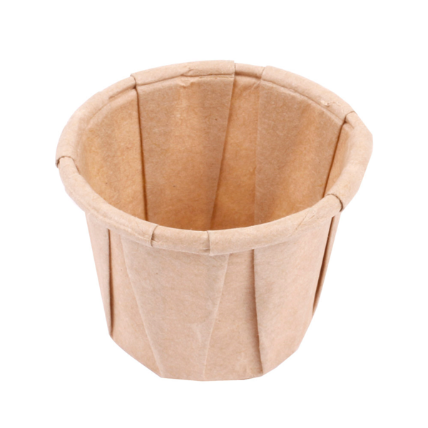 Garcia de pou TARRINAS PAPEL PLISADO 22 ML (0 7 oz) 80 G/M2 Ø3 8/2 6x2 8 CM NATURAL PERG. ANTIGRASAS (250 UNID.)