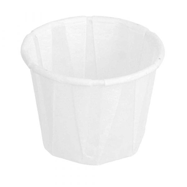 Garcia de pou TARRINAS PAPEL PLISADO 22 ML (0 7 oz) 80 G/M2 Ø3 8/2 6x2 8 CM BLANCO PERG. ANTIGRASAS (250 UNID.)