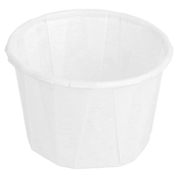 Garcia De Pou TARRINAS PAPEL PLISADO 30 ML (1 Oz) 80 G/M2 Ø4 4/3 1x2 8 CM BLANCO PERG. ANTIGRASAS (250 UNID.)