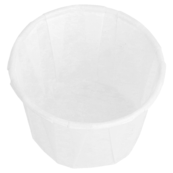 Garcia De Pou TARRINAS PAPEL PLISADO 30 ML (1 Oz) 80 G/M2 Ø4 4/3 1x2 8 CM BLANCO PERG. ANTIGRASAS (250 UNID.)