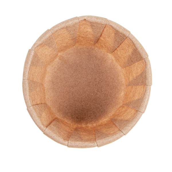 Garcia De Pou TARRINAS PAPEL PLISADO 30 ML (1 Oz) 80 G/M2 Ø4 4/3 1x2 8 CM NATURAL PERG. ANTIGRASAS (250 UNID.)