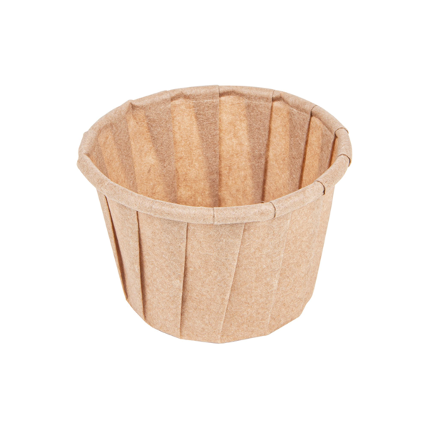 Garcia de pou TARRINAS PAPEL PLISADO 30 ML (1 oz) 80 G/M2 Ø4 4/3 1x2 8 CM NATURAL PERG. ANTIGRASAS (250 UNID.)