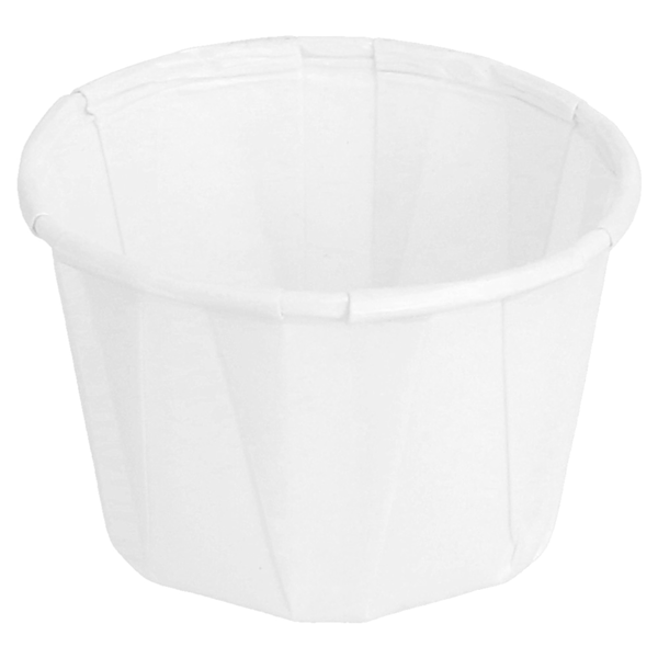 Garcia De Pou TARRINAS PAPEL PLISADO 45 ML (1 5 Oz) 80 G/M2 Ø5/3 6x3 1 CM BLANCO PERG. ANTIGRASAS (250 UNID.)