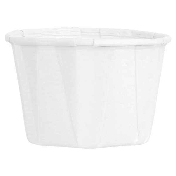 Garcia De Pou TARRINAS PAPEL PLISADO 45 ML (1 5 Oz) 80 G/M2 Ø5/3 6x3 1 CM BLANCO PERG. ANTIGRASAS (250 UNID.)