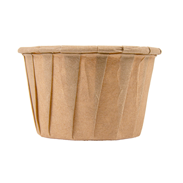 Garcia De Pou TARRINAS PAPEL PLISADO 45 ML (1 5 Oz) 80 G/M2 Ø5/3 6x3 1 CM NATURAL PERG. ANTIGRASAS (250 UNID.)