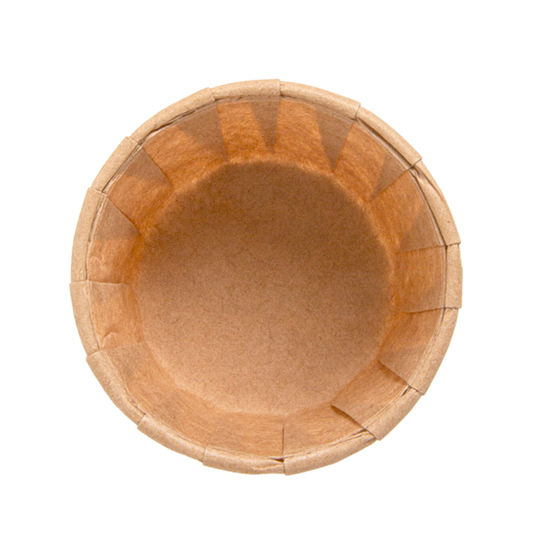 Garcia De Pou TARRINAS PAPEL PLISADO 45 ML (1 5 Oz) 80 G/M2 Ø5/3 6x3 1 CM NATURAL PERG. ANTIGRASAS (250 UNID.)