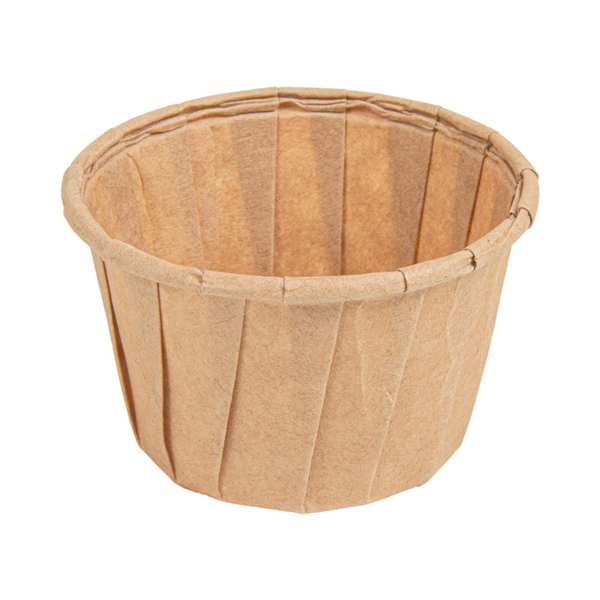 Garcia de pou TARRINAS PAPEL PLISADO 45 ML (1 5 oz) 80 G/M2 Ø5/3 6x3 1 CM NATURAL PERG. ANTIGRASAS (250 UNID.)