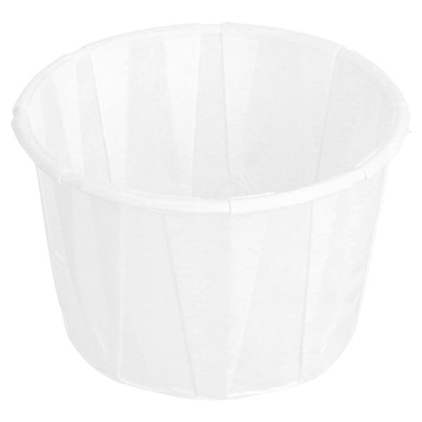 Garcia De Pou TARRINAS PAPEL PLISADO 60 ML (2 Oz) 80 G/M2 Ø5 5/3 9x3 5 CM BLANCO PERG. ANTIGRASAS (250 UNID.)