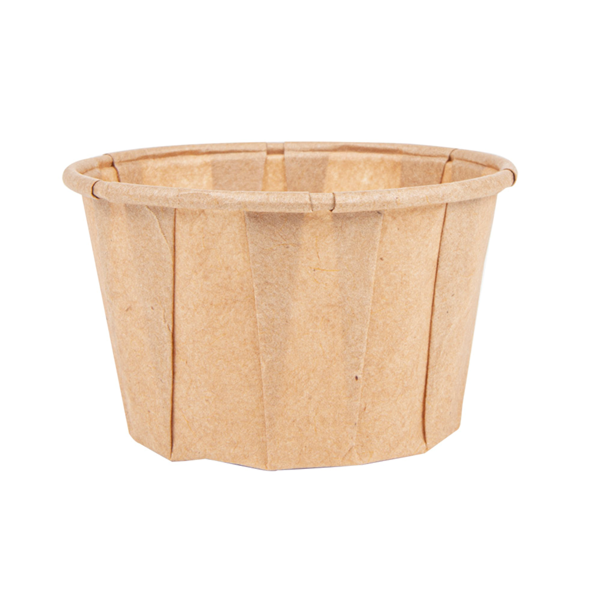 Garcia De Pou TARRINAS PAPEL PLISADO 60 ML 80 G/M2 Ø5 5/3 9x3 5 CM NATURAL PERG. ANTIGRASAS (250 UNID.)