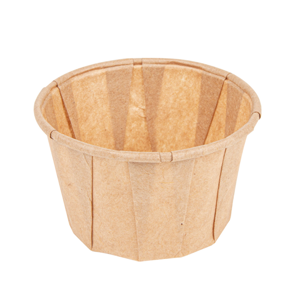 Garcia de pou TARRINAS PAPEL PLISADO 60 ML 80 G/M2 Ø5 5/3 9x3 5 CM NATURAL PERG. ANTIGRASAS (250 UNID.)