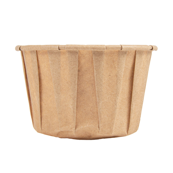 Garcia De Pou TARRINAS PAPEL PLISADO 90 ML (3 Oz) 80 G/M2 Ø6 5/4 9x3 8 CM NATURAL PERG. ANTIGRASAS (250 UNID.)