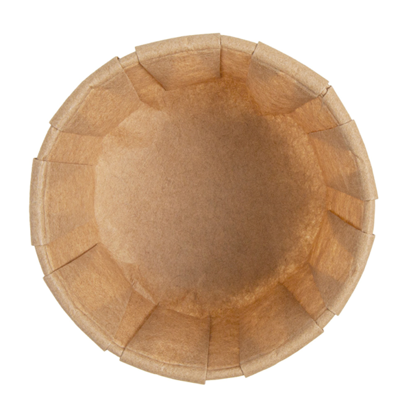Garcia De Pou TARRINAS PAPEL PLISADO 90 ML (3 Oz) 80 G/M2 Ø6 5/4 9x3 8 CM NATURAL PERG. ANTIGRASAS (250 UNID.)