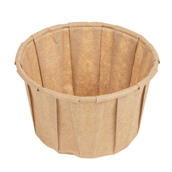 Garcia de pou TARRINAS PAPEL PLISADO 90 ML (3 oz) 80 G/M2 Ø6 5/4 9x3 8 CM NATURAL PERG. ANTIGRASAS (250 UNID.)