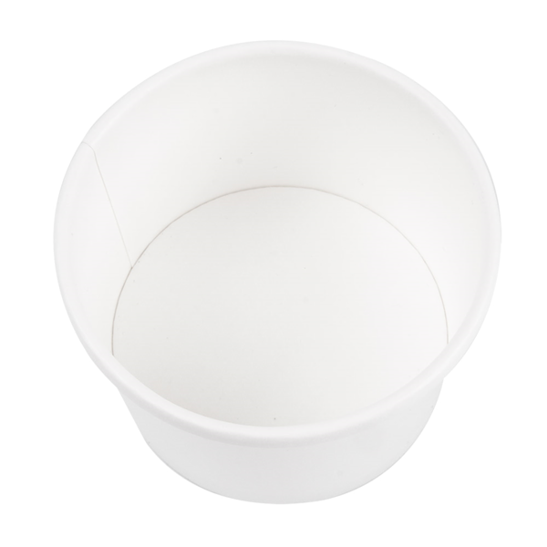 Garcia De Pou TARRINAS + TAPAS 240 ML - 8 Oz 300 + 18 PE G/M2 Ø9/7 5x6 CM BLANCO CARTÓN (250 UNID.)
